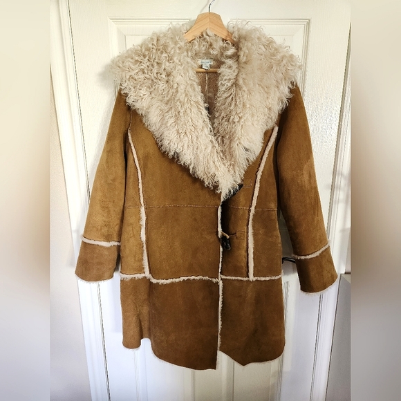 Sundance Gwyneth Shearling Suede Coat - Picture 2 of 12